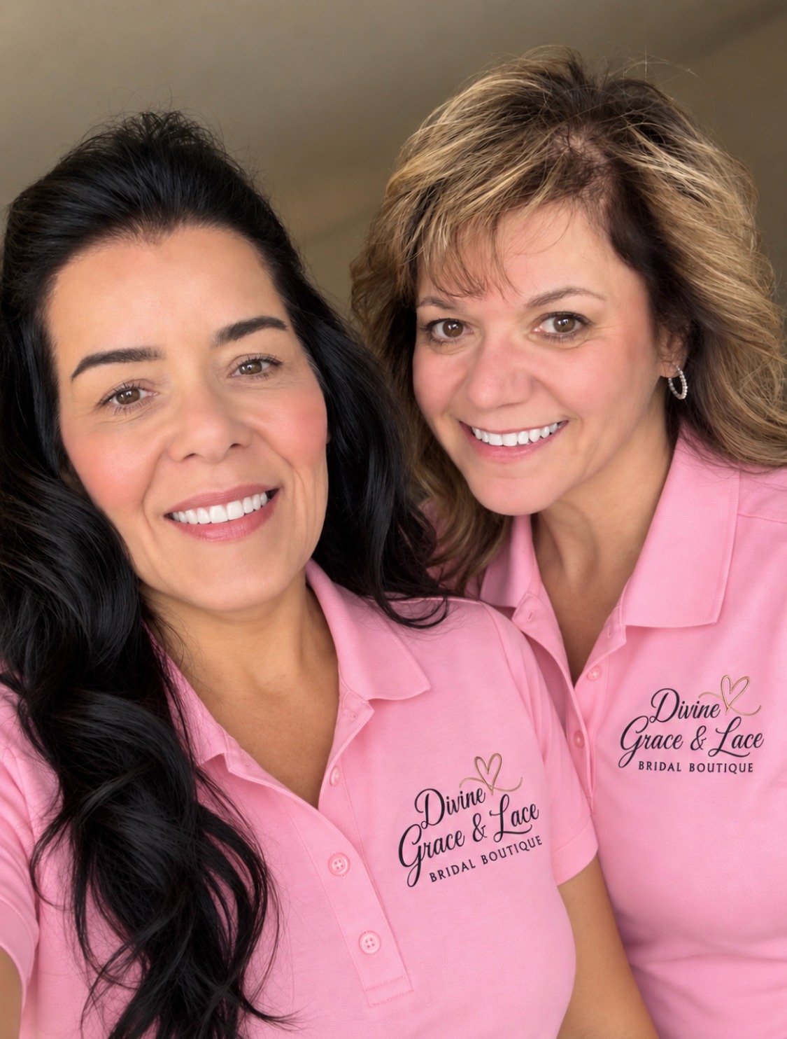 Michelle Lynn and Kristina Morgan, the sisters behind Divine Grace & Lace Bridal Boutique